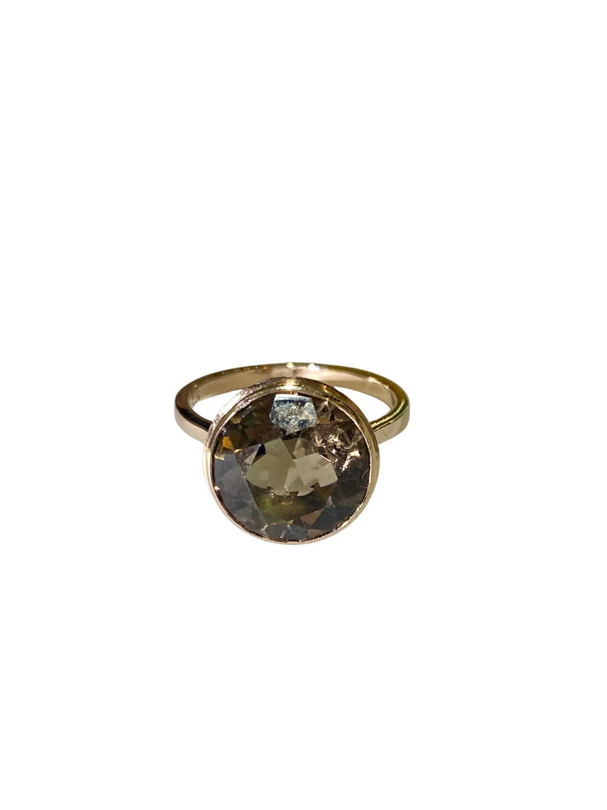 9ct Rose Gold 5ct Smokey Quartz ring