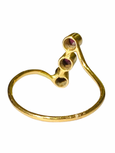 Gold Triple Ruby Ring