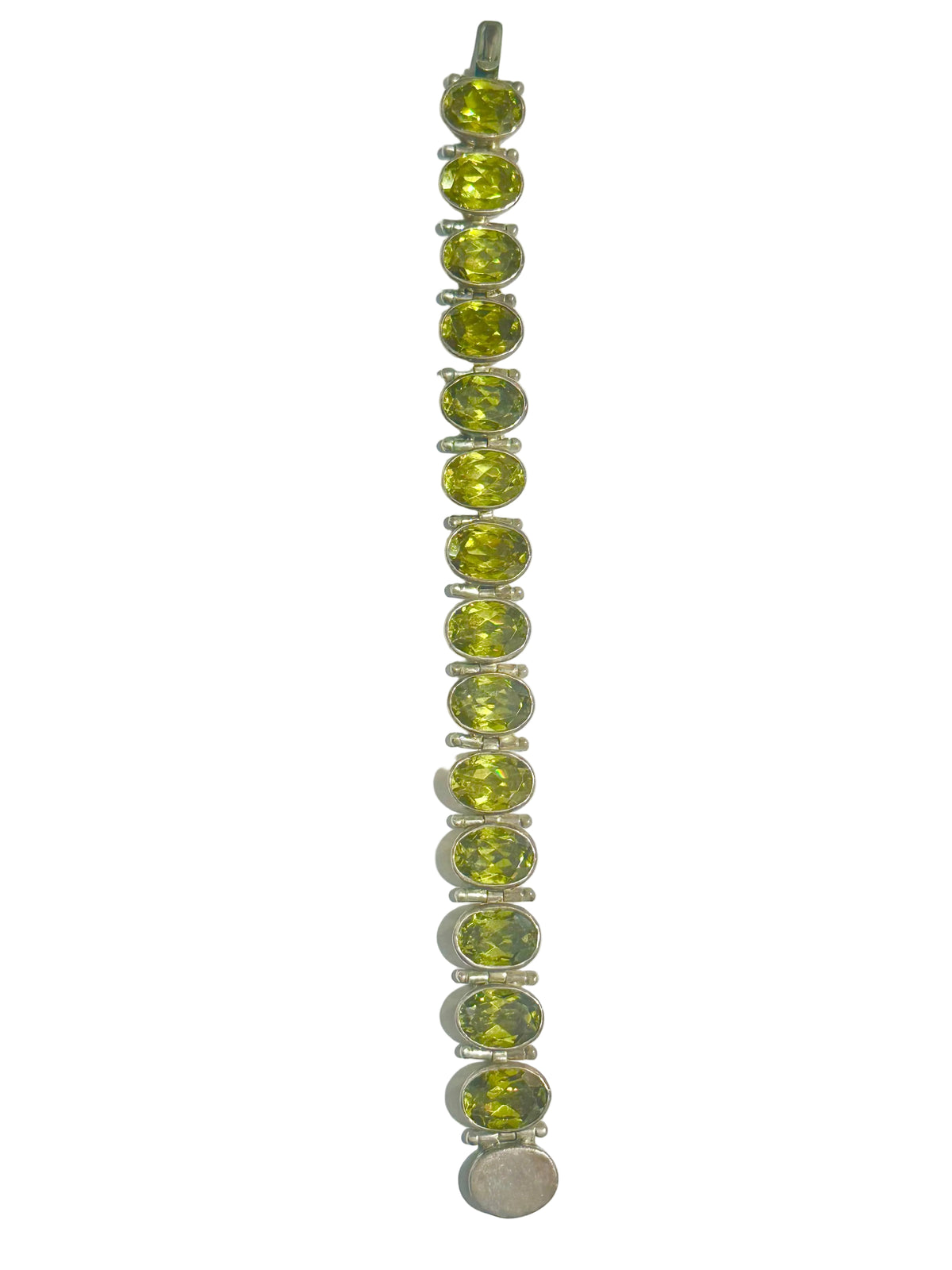 Swarovski Crystal Link Sterling Silver Bracelet