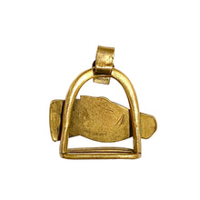 14ct Yellow Gold Horse Racing Pendant