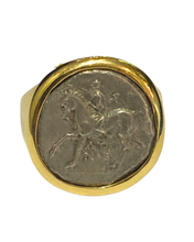 18ct Yellow Gold Roman Coin Ring