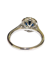 1.1 Carat Sapphire and Diamond Ring set in 18ct White Gold