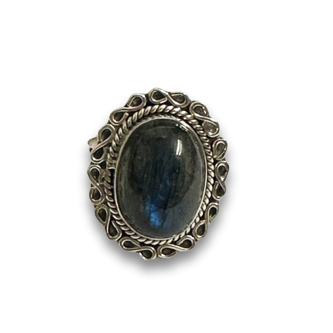 Sterling Silver Labradorite Ring