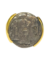 18ct Yellow Gold Roman Coin Ring - Alexander the Great