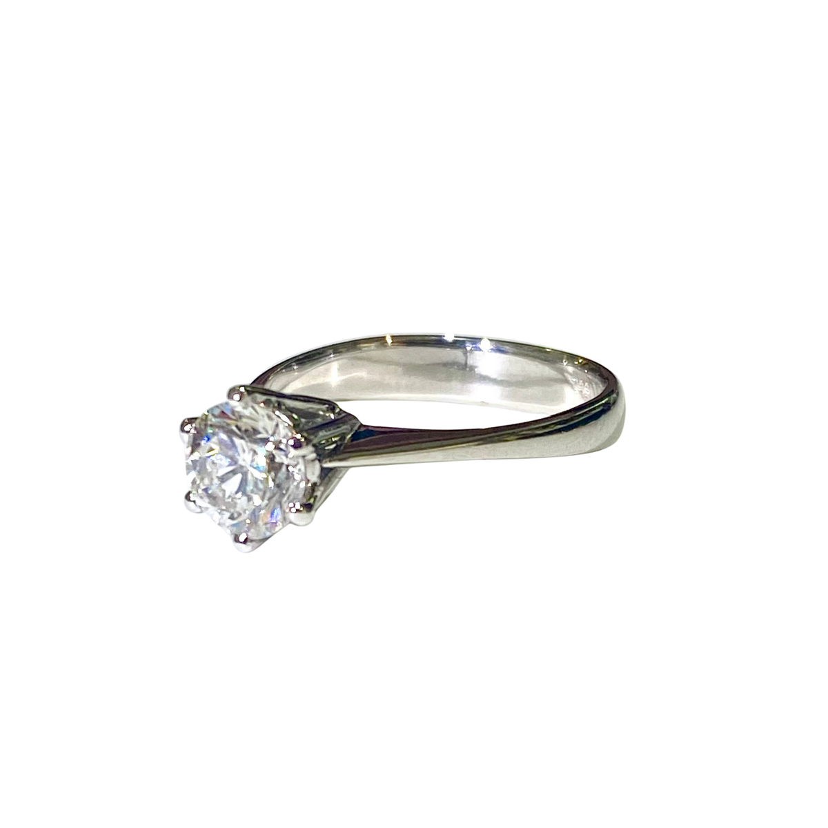 18ct White Gold Diamond Solitaire Ring