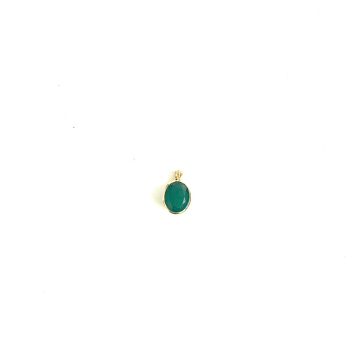 Emerald 9ct Gold Pendant