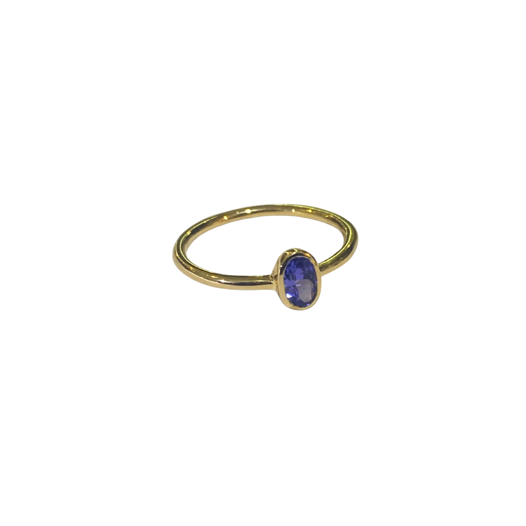 9ct Yellow Gold Tanzanite Ring