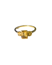 9ct Yellow Gold Diamond and Citrine Ring