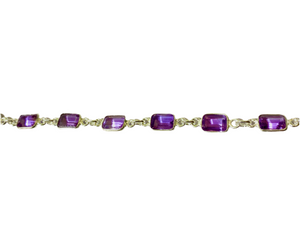 Amethyst Bracelet in Sterling Silver