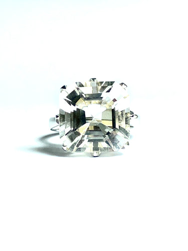Quartz Ring in Sterling Silver