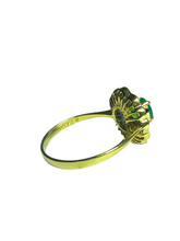 9ct Gold Emerald and Diamond