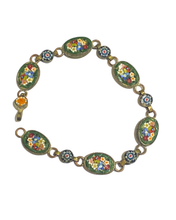 Vintage Italian Micro-mosaic Link Bracelet