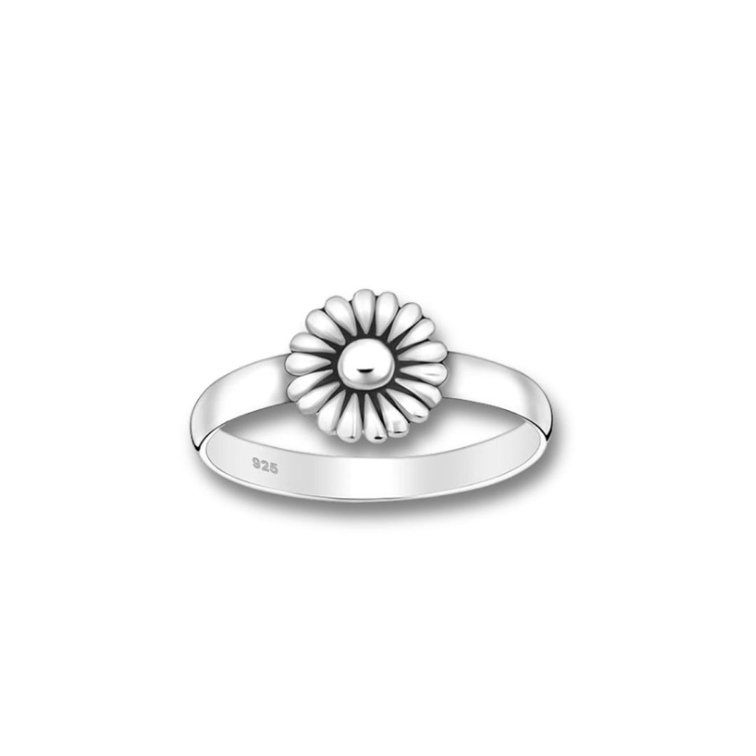 Sterling Silver Flower Ring