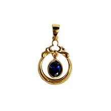 9ct Yellow Gold Sapphire Birthstone Pendant