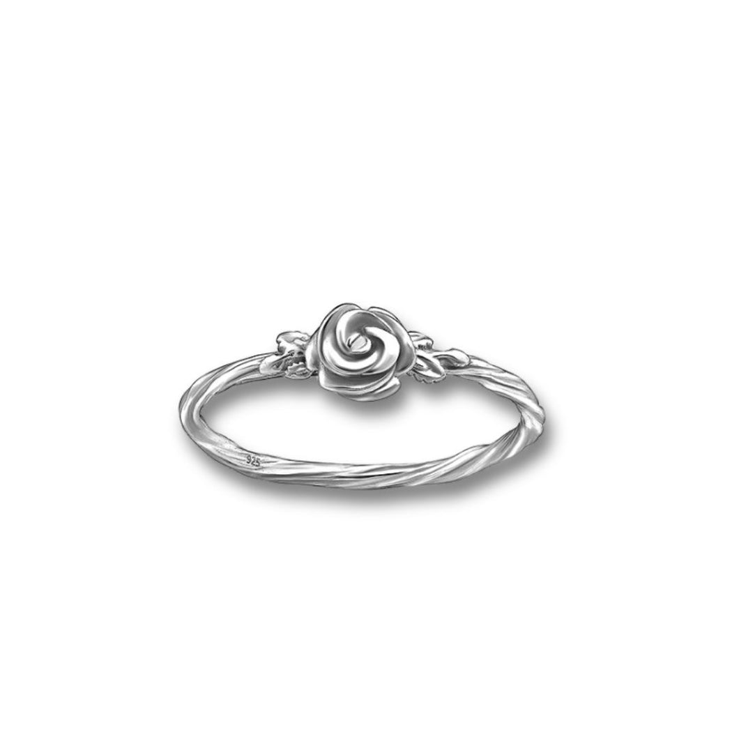 Sterling Silver Rose Ring