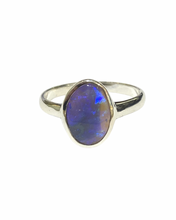 Sterling Silver Semi Black Opal Ring Assortment