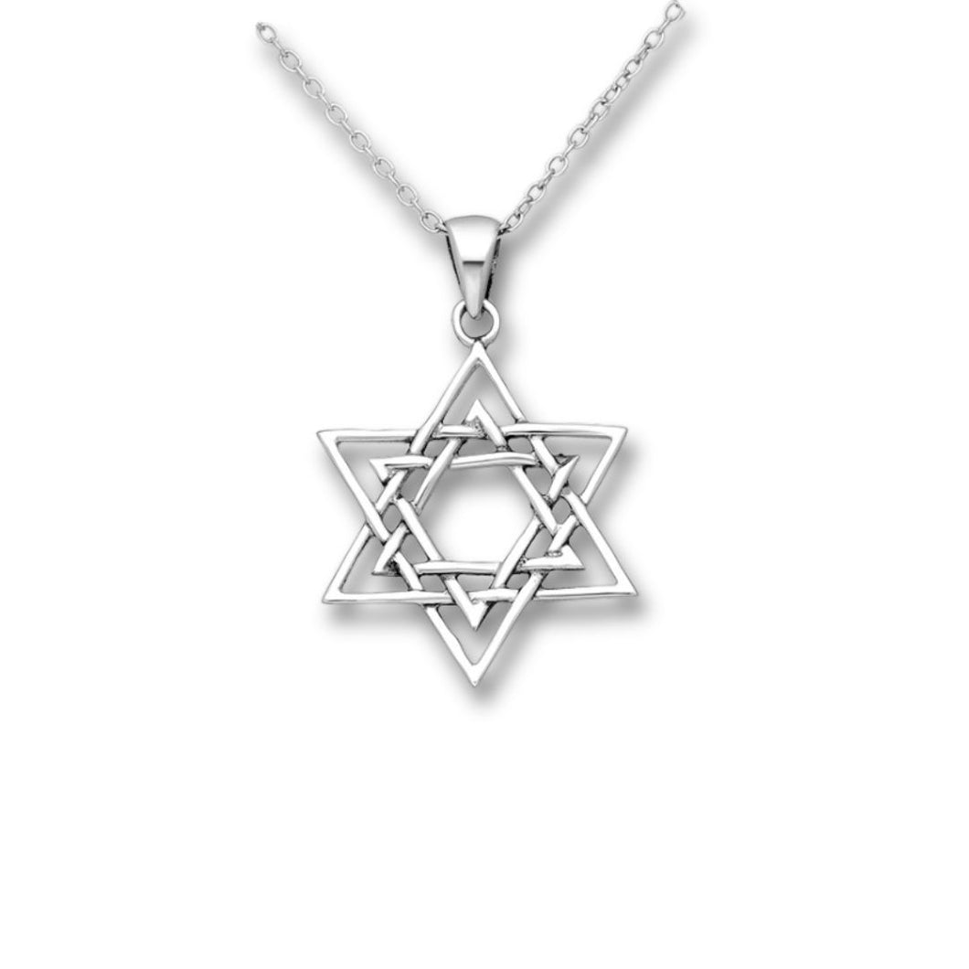 Sterling Silver Oxidized Star Of David Pendant