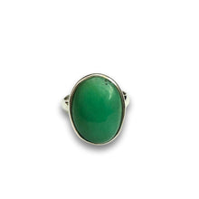 Sterling Silver Chrysoprase Ring