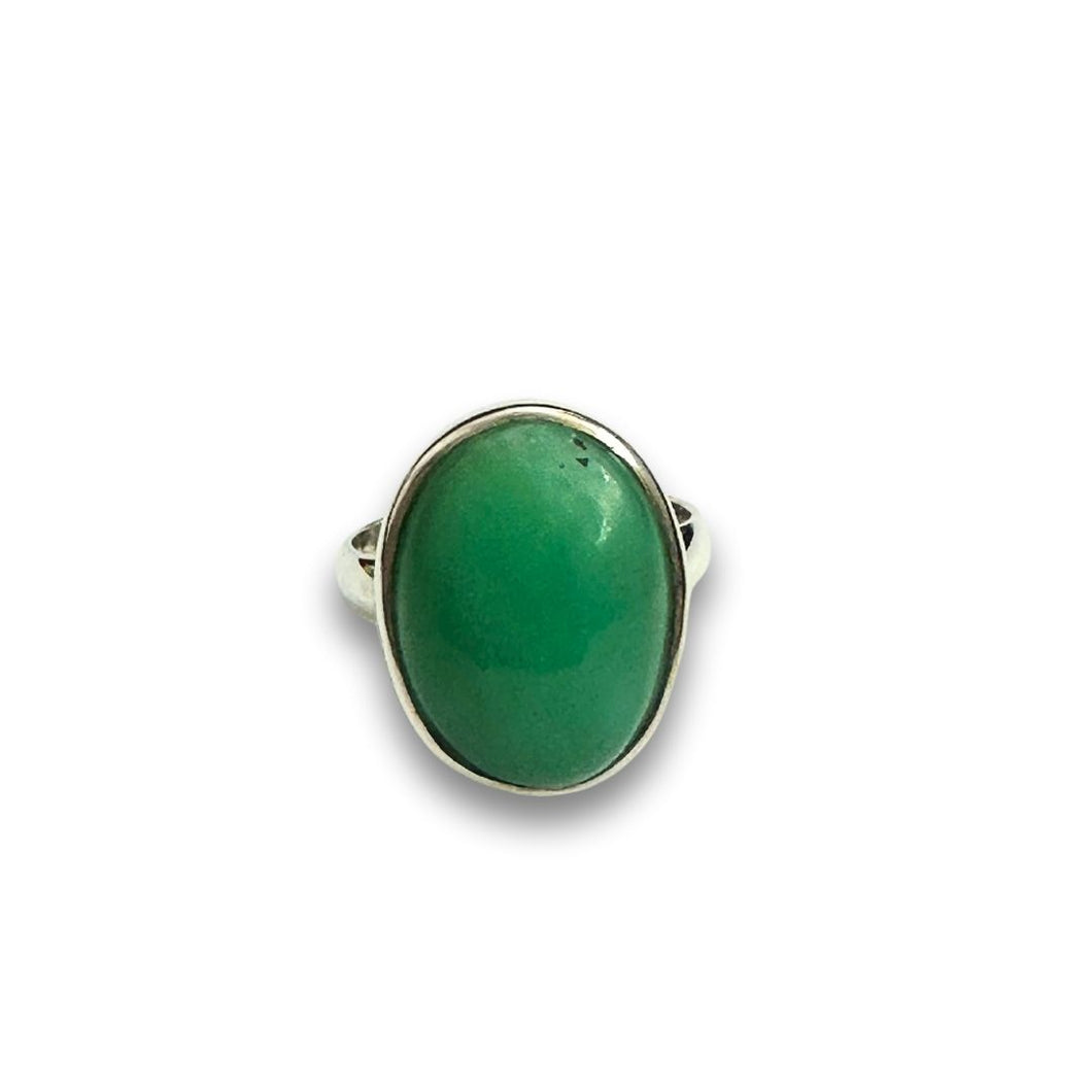 Sterling Silver Chrysoprase Ring