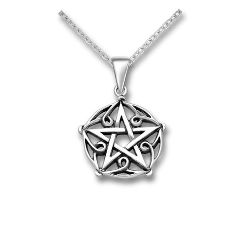 Sterling Silver Oxidized Star Pendant