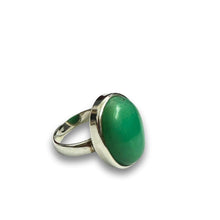 Sterling Silver Chrysoprase Ring