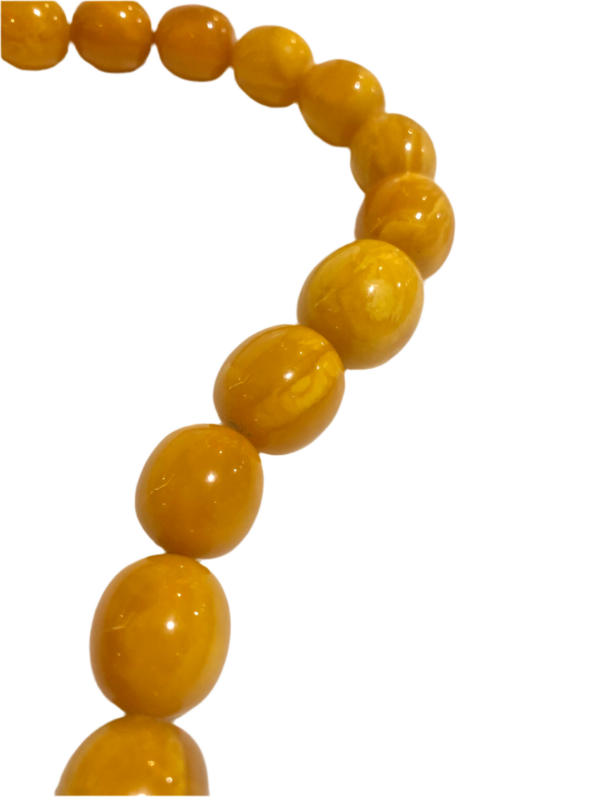 Graduated Butterscotch Amber Necklace