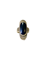 Black Onyx Ring in Sterling Silver