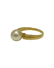 Antique 14ct Yellow Gold Cultured Seed Pearl Ring