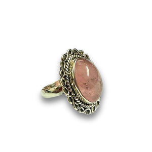 Sterling Silver Rose Quartz Ring