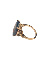 9ct Rose Gold Garnet and Diamond