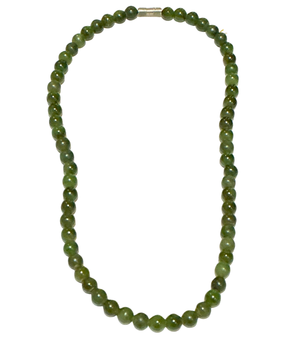 Nephrite Jade Beaded Necklace