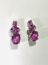 Pink Topaz Sterling Silver Stud Earrings