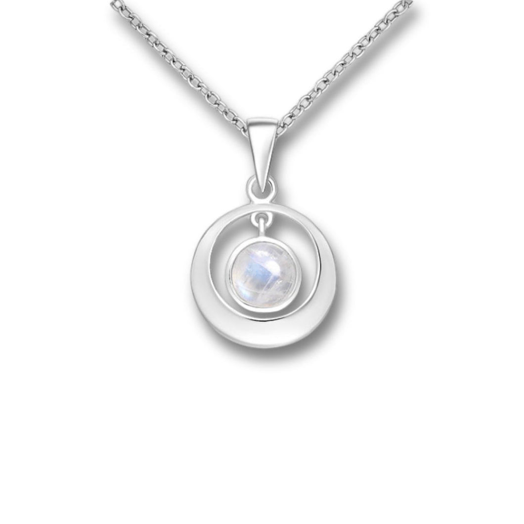 Sterling Silver Moonstone Pendant