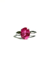 Rubellite Tourmaline Ring in Sterling Silver