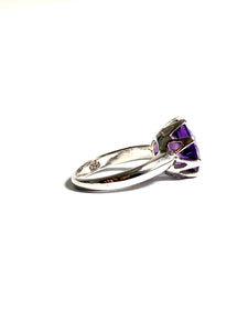 Amethyst Ring in Sterling Silver