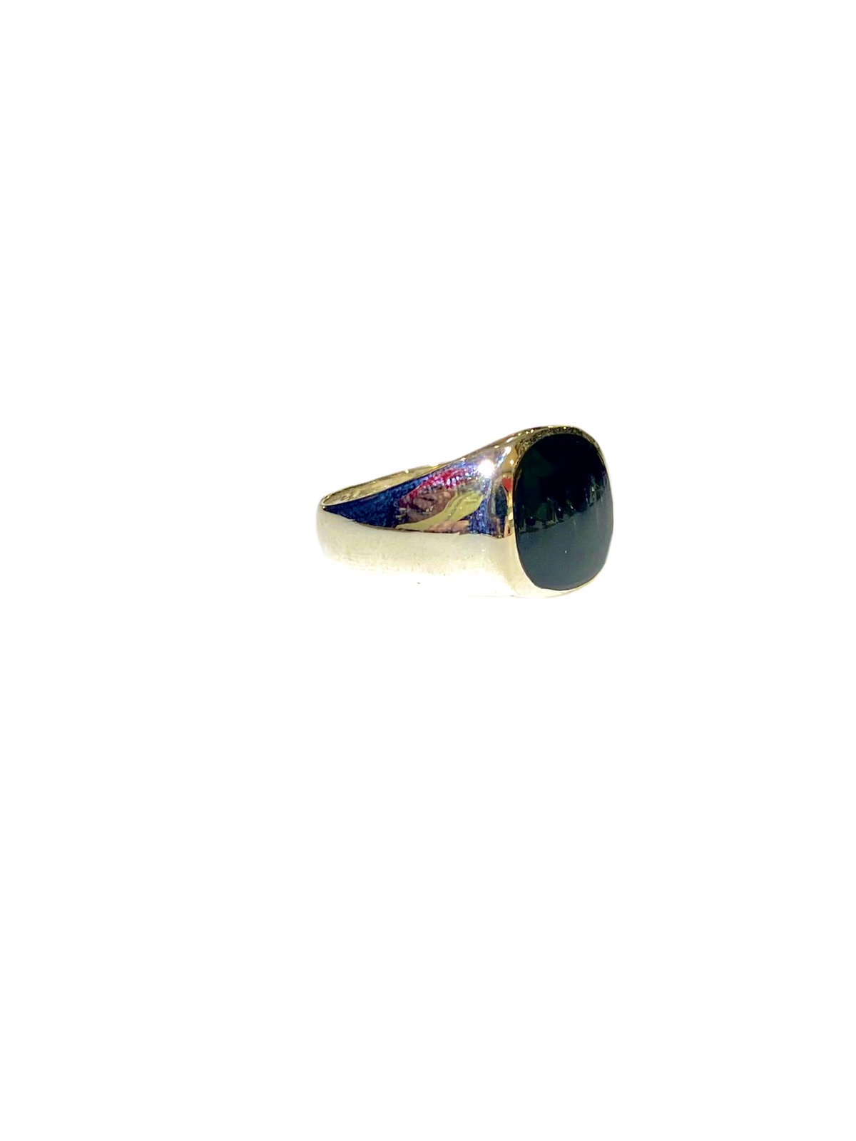 Black Onyx Ring in Sterling Silver