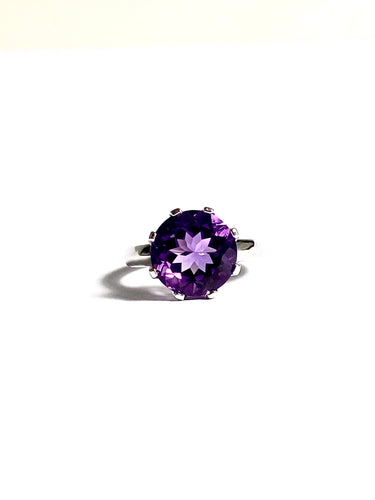 Amethyst Ring in Sterling Silver