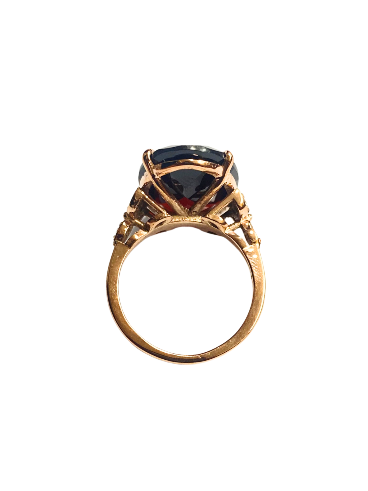 9ct Rose Gold Garnet and Diamond