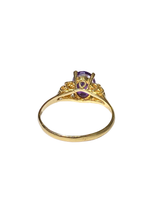 14ct Yellow Gold Amethyst Ring