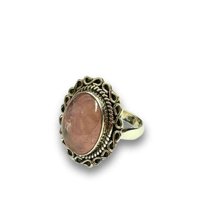 Sterling Silver Rose Quartz Ring