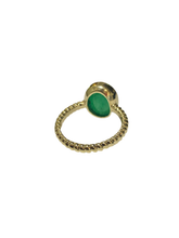 9ct Yellow Gold 3ct Jadeite Ring