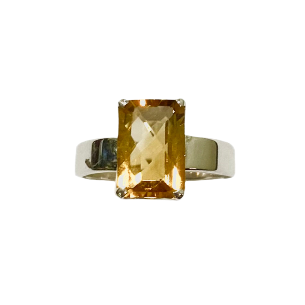 Sterling Silver Citrine Ring