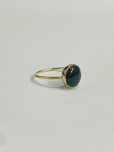 9ct Yellow Gold Black Star Sapphire Ring (2.5ct)