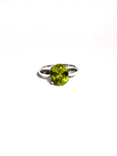 Peridot Ring in Sterling Silver