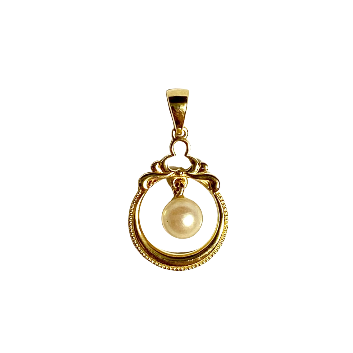9ct Yellow Gold Pearl Birthstone Pendant