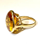 9ct Yellow Gold Pear-Shaped Citrine Ring