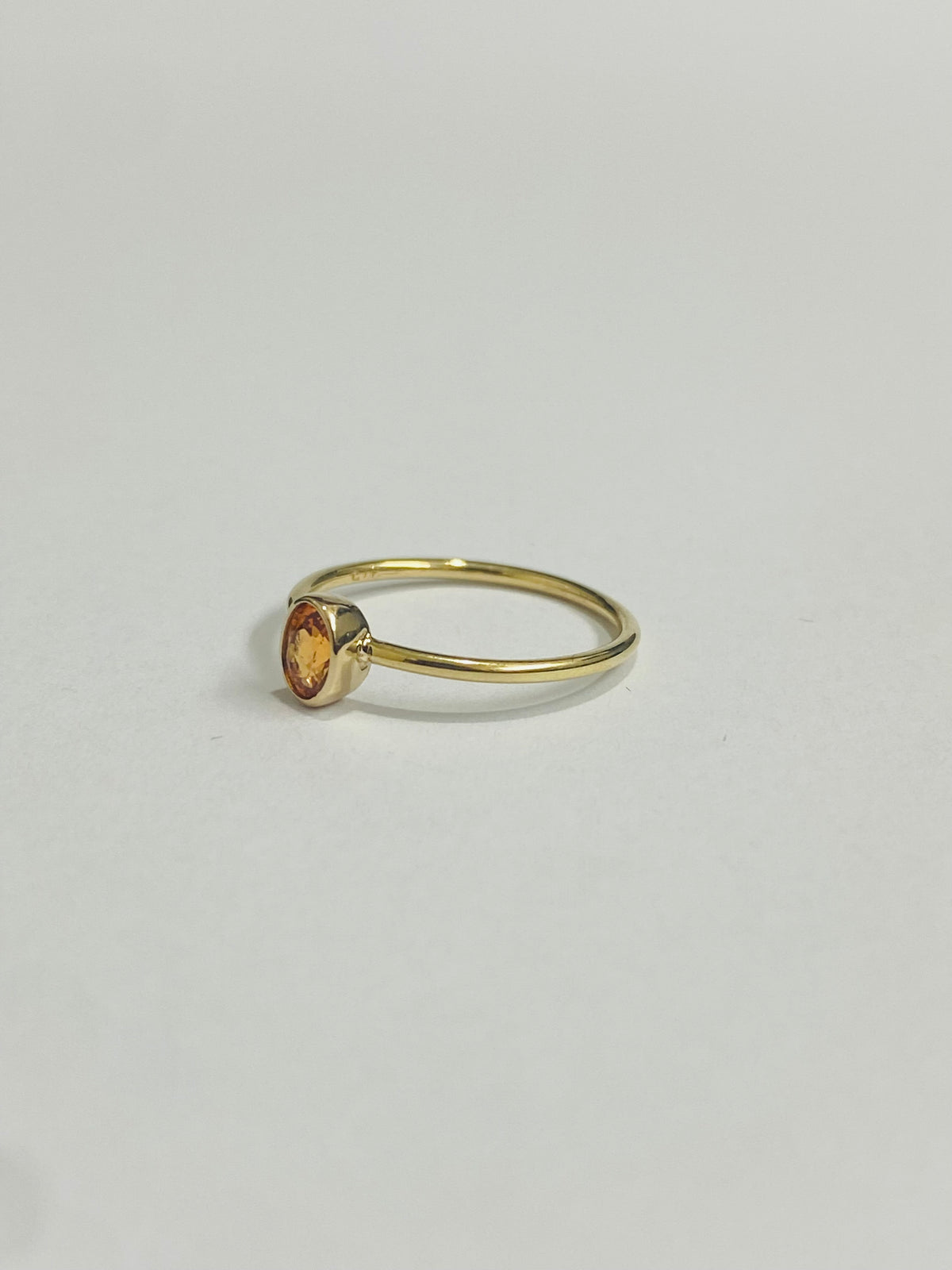 9ct Yellow Gold Golden Sapphire Ring