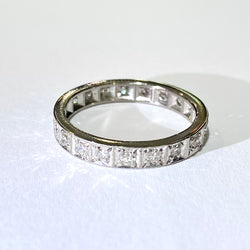 18ct White Gold & Diamond Eternity Band
