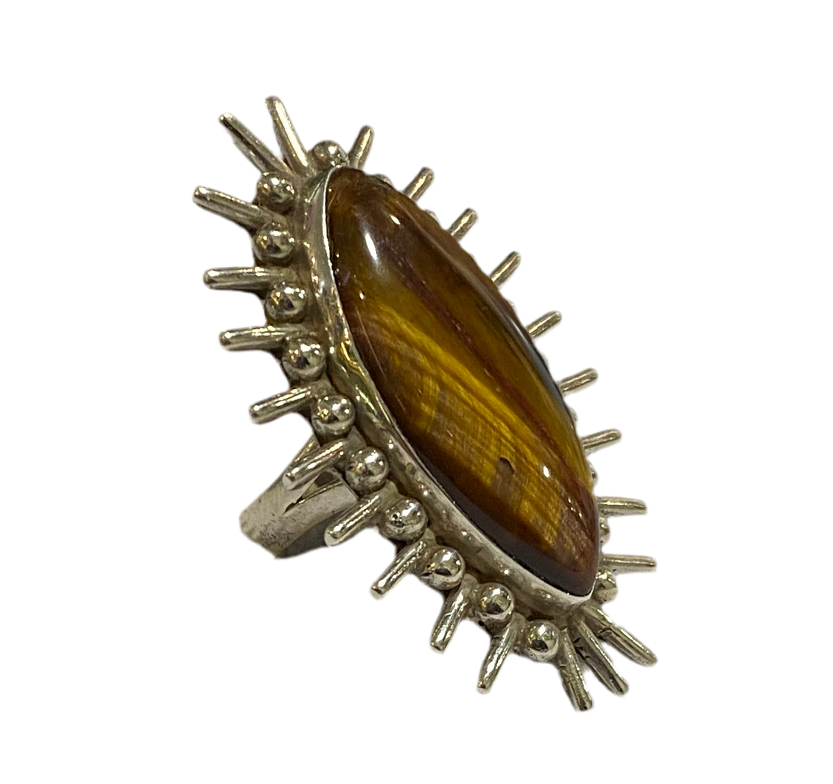 Sterling Silver Tigers Eye Ring