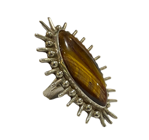 Sterling Silver Tigers Eye Ring